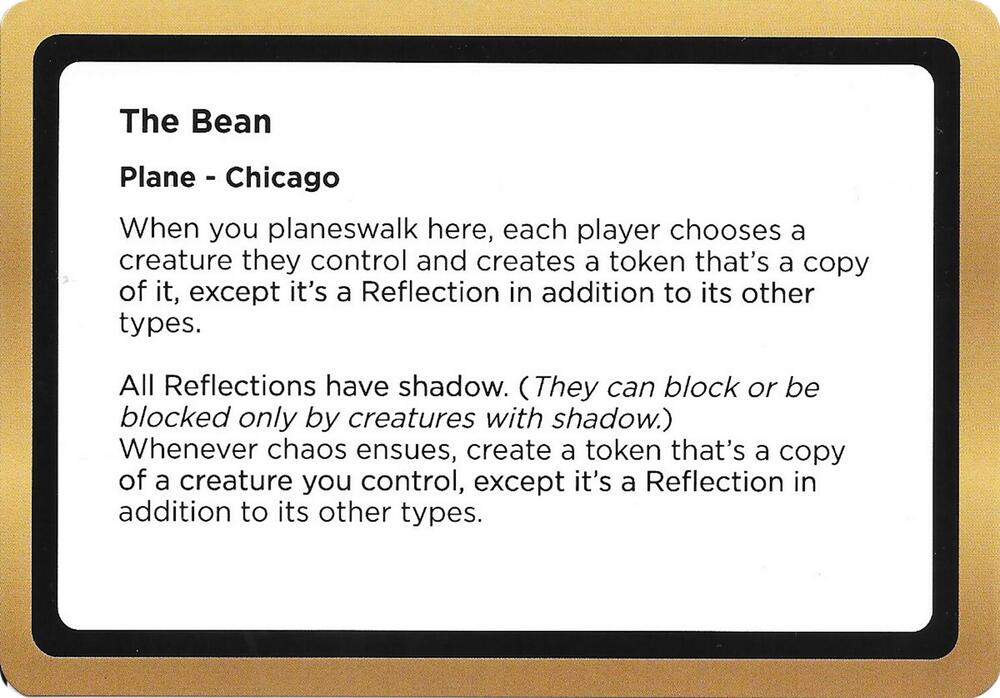 The Bean Black Lotus Unknown Planechase  (Oversize Cards)  | Good Games Adelaide SA