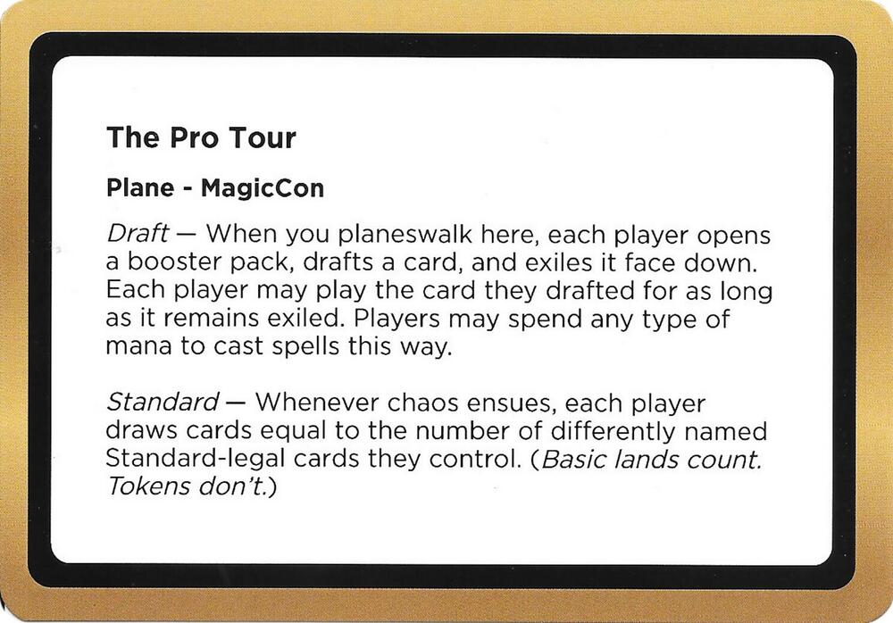 The Pro Tour Black Lotus Unknown Planechase  (Oversize Cards)  | Good Games Adelaide SA