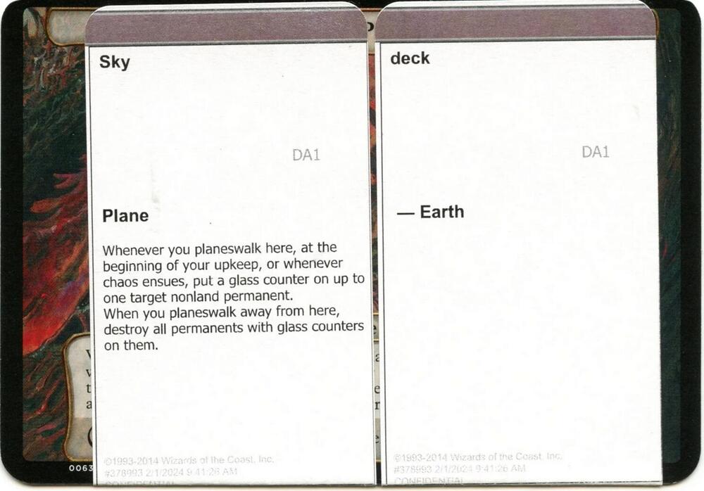 Sky Deck Black Lotus Unknown Planechase  (Oversize Cards)  | Good Games Adelaide SA