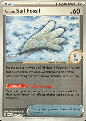 Antique Sail Fossil 069/088 (ME03: Perfect Order)  - Reverse Holofoil | Good Games Adelaide SA