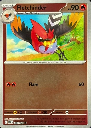 Fletchinder 013/088 (ME03: Perfect Order)  - Reverse Holofoil | Good Games Adelaide SA
