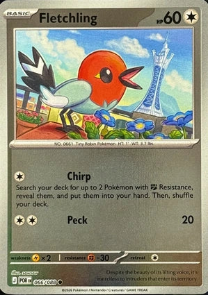 Fletchling 066/088 (ME03: Perfect Order)  - Reverse Holofoil | Good Games Adelaide SA