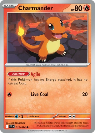 Charmander 011/094 (ME02: Phantasmal Flames)  | Good Games Adelaide SA