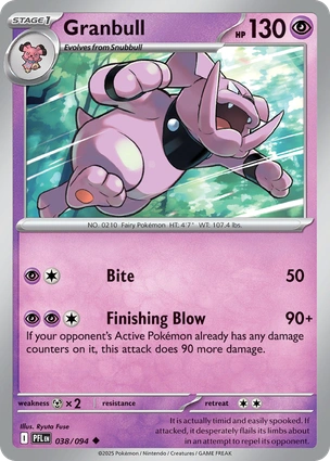 Granbull 038/094 (ME02: Phantasmal Flames)  | Good Games Adelaide SA