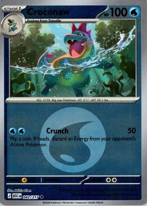 Croconaw 042/217 (ME: Ascended Heroes)  - Reverse Holofoil | Good Games Adelaide SA