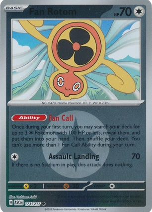 Fan Rotom 171/217 (ME: Ascended Heroes)  - Reverse Holofoil | Good Games Adelaide SA