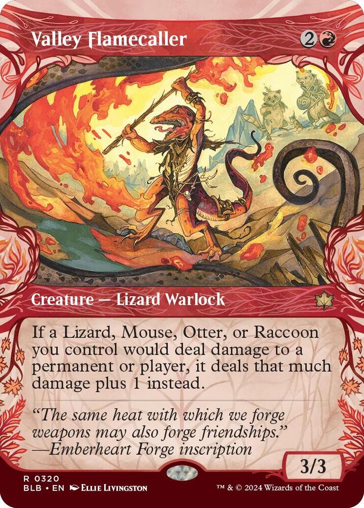 Valley Flamecaller Showcase 320 (Bloomburrow)  - Foil | Good Games Adelaide SA