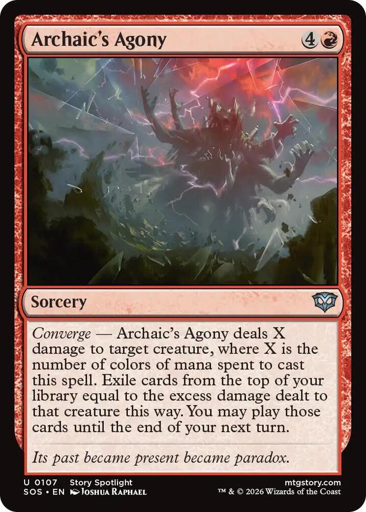 Archaic's Agony 107 (Secrets of Strixhaven)  - Foil | Good Games Adelaide SA