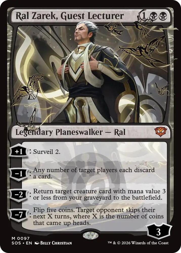 Ral Zarek Guest Lecturer 97 (Secrets of Strixhaven)  - Foil | Good Games Adelaide SA