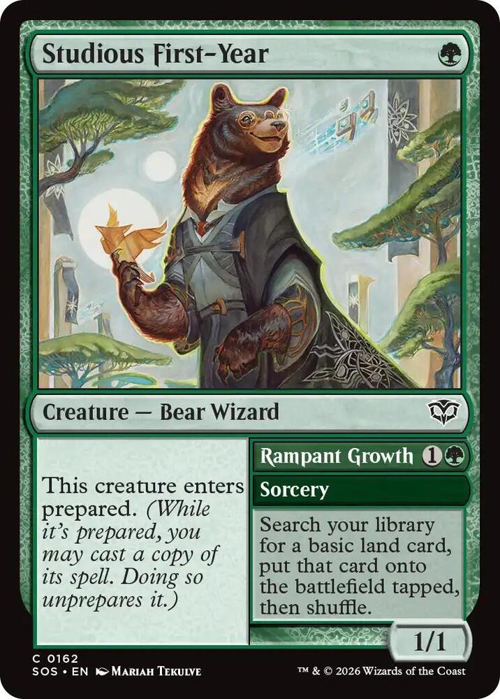 Studious First-Year // Rampant Growth 162 (Secrets of Strixhaven)  - Foil | Good Games Adelaide SA