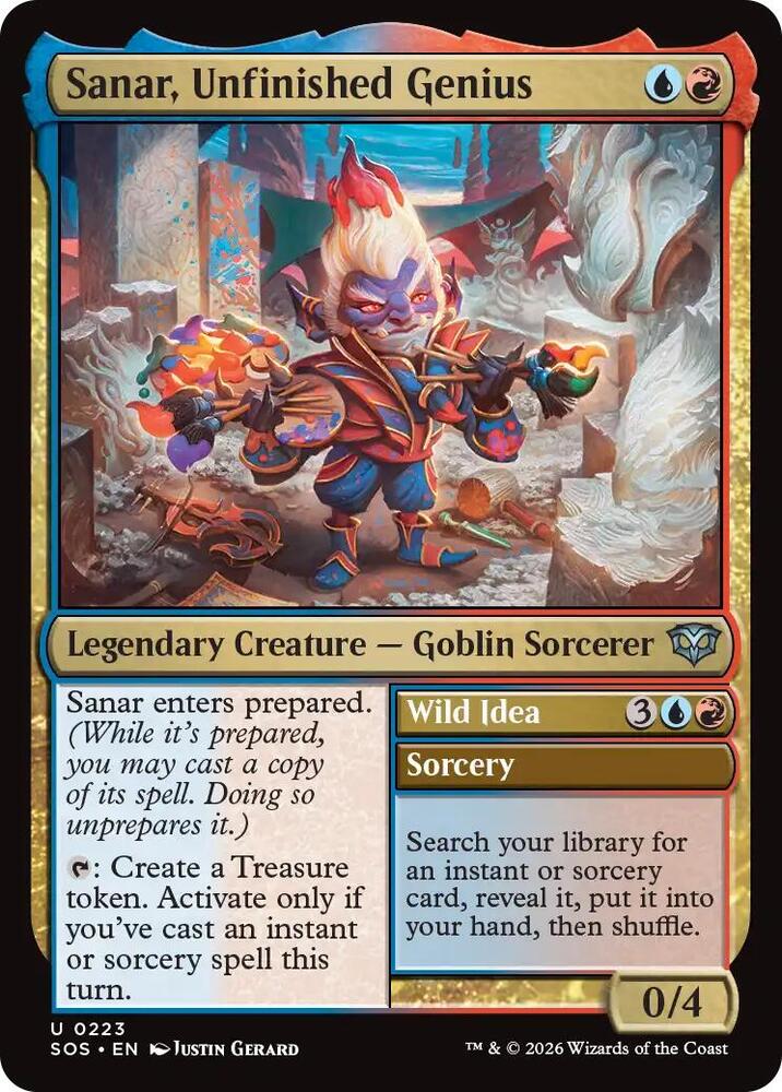 Sanar, Unfinished Genius // Wild Idea 223 (Secrets of Strixhaven)  - Foil | Good Games Adelaide SA