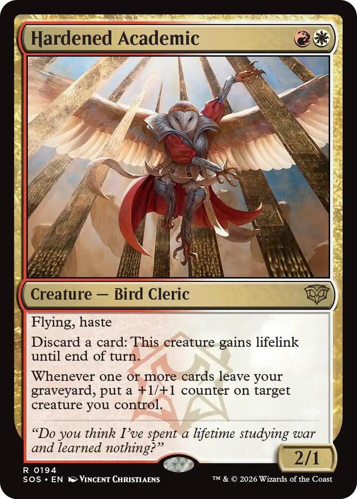 Hardened Academic 194 (Secrets of Strixhaven)  - Foil | Good Games Adelaide SA