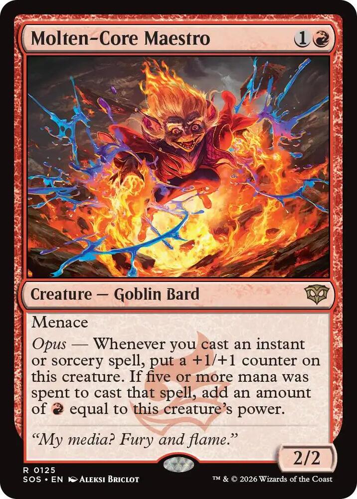 Molten Core Maestro 125 (Secrets of Strixhaven)  - Foil | Good Games Adelaide SA