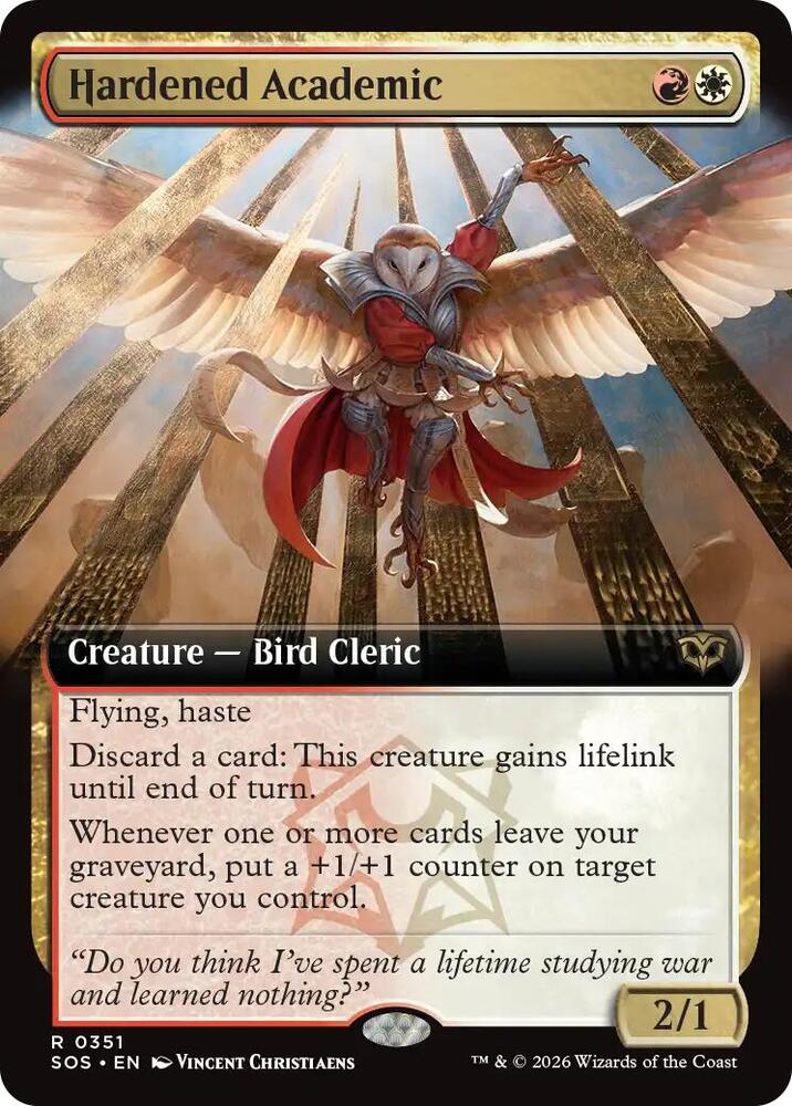 Hardened Academic Extended Art 351 (Secrets of Strixhaven)  - Foil | Good Games Adelaide SA