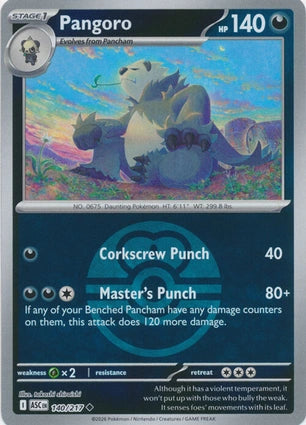 Pangoro 140/217 (ME: Ascended Heroes)  - Reverse Holofoil | Good Games Adelaide SA
