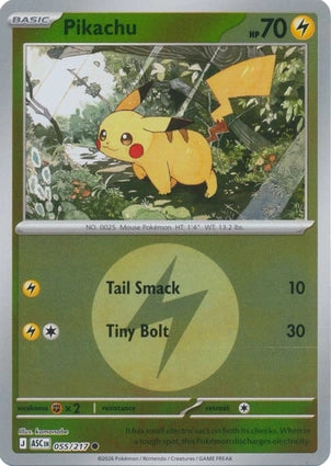Pikachu 055/217 (ME: Ascended Heroes)  - Reverse Holofoil | Good Games Adelaide SA