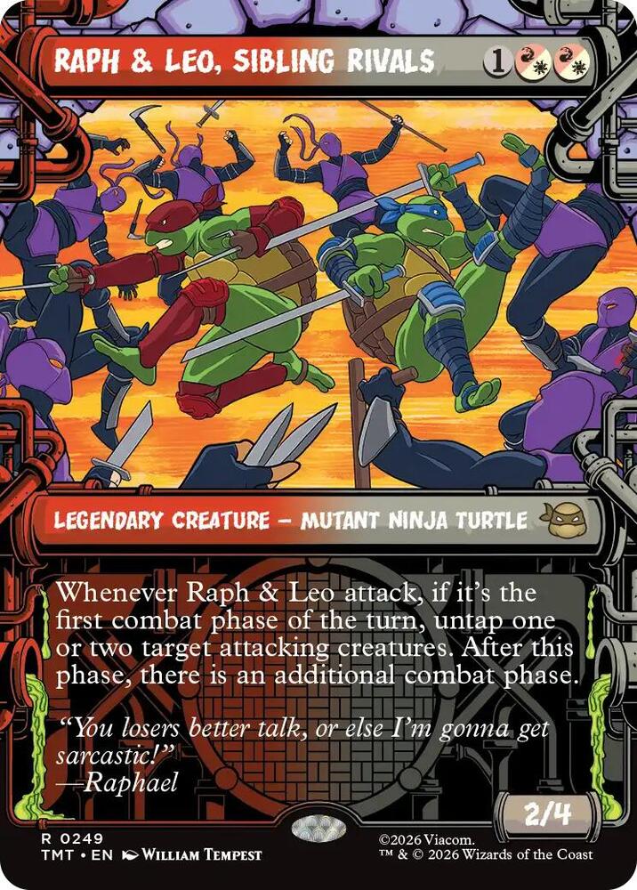 Raph and Leo Sibling Rivals Showcase (Dupe) 249 (Teenage Mutant Ninja Turtles)  | Good Games Adelaide SA