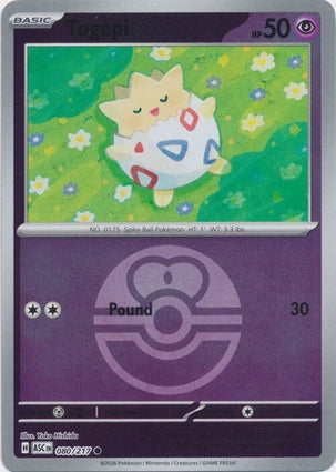Togepi Love Ball 080/217 (ME: Ascended Heroes)  - Reverse Holofoil | Good Games Adelaide SA