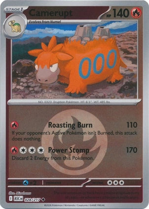 Camerupt Energy Symbol Pattern 028/217 (ME: Ascended Heroes)  - Reverse Holofoil | Good Games Adelaide SA