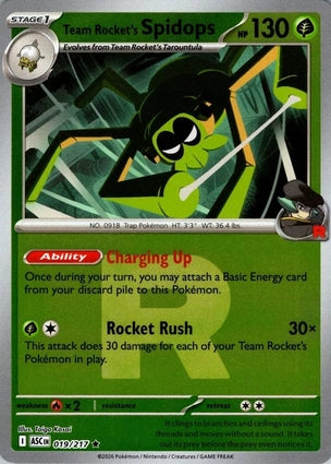 Team Rocket's Spidops 019/217 (ME: Ascended Heroes)  - Reverse Holofoil | Good Games Adelaide SA
