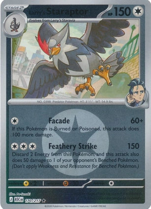 Larry's Staraptor 170/217 (ME: Ascended Heroes)  - Reverse Holofoil | Good Games Adelaide SA