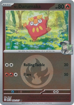 N's Darumaka 032/217 (ME: Ascended Heroes)  - Reverse Holofoil | Good Games Adelaide SA