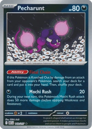 Pecharunt 143/217 (ME: Ascended Heroes)  - Reverse Holofoil | Good Games Adelaide SA