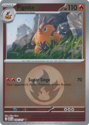 Pignite 030/217 (ME: Ascended Heroes)  - Reverse Holofoil | Good Games Adelaide SA