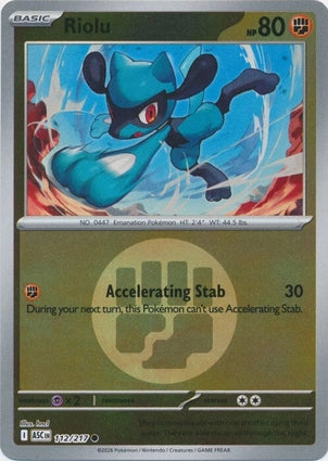 Riolu 112/217 (ME: Ascended Heroes)  - Reverse Holofoil | Good Games Adelaide SA