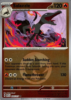 Salazzle 035/217 (ME: Ascended Heroes)  - Reverse Holofoil | Good Games Adelaide SA