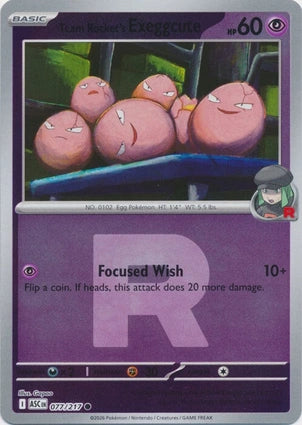 Team Rocket's Exeggcute 077/217 (ME: Ascended Heroes)  - Reverse Holofoil | Good Games Adelaide SA