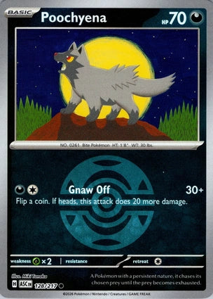Poochyena 128/217 (ME: Ascended Heroes)  - Reverse Holofoil | Good Games Adelaide SA