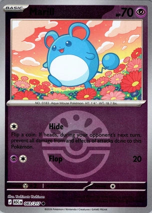 Marill 083/217 (ME: Ascended Heroes)  - Reverse Holofoil | Good Games Adelaide SA