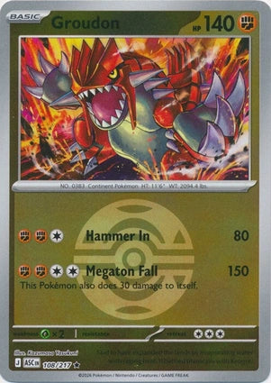 Groudon 108/217 (ME: Ascended Heroes)  - Reverse Holofoil | Good Games Adelaide SA