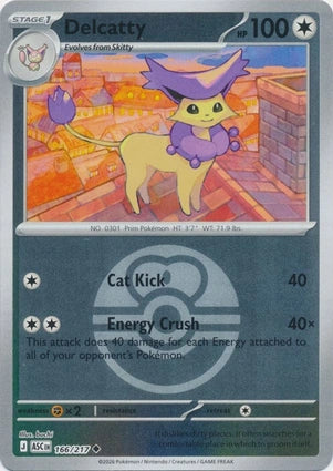 Delcatty 166/217 (ME: Ascended Heroes)  - Reverse Holofoil | Good Games Adelaide SA