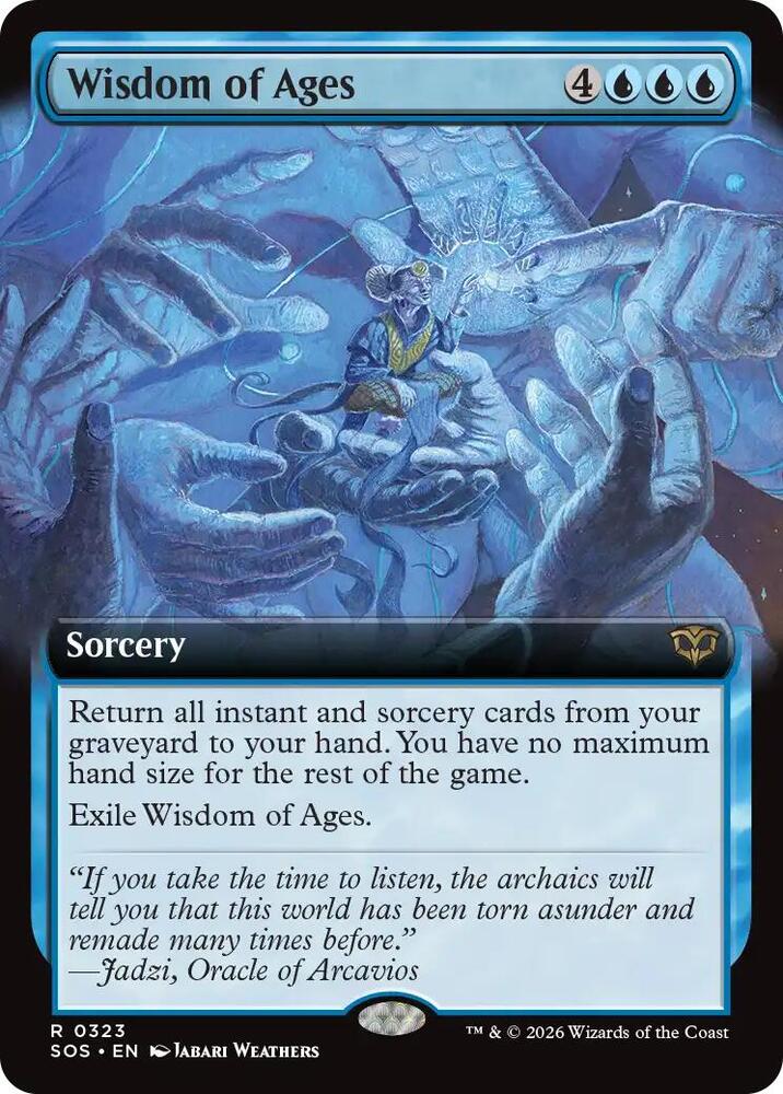 Wisdom of Ages Extended Art 323 (Secrets of Strixhaven)  - Foil | Good Games Adelaide SA