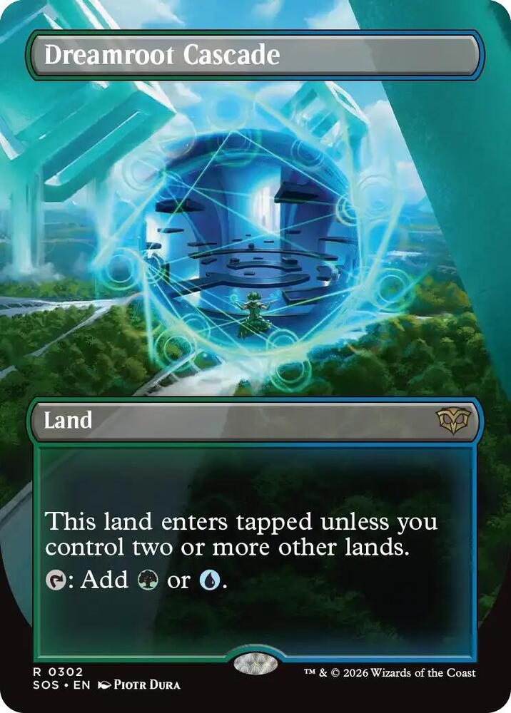 Dreamroot Cascade Borderless 302 (Secrets of Strixhaven)  - Foil | Good Games Adelaide SA