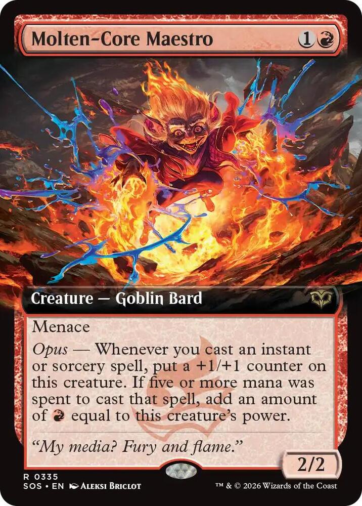 Molten Core Maestro Extended Art 335 (Secrets of Strixhaven)  - Foil | Good Games Adelaide SA
