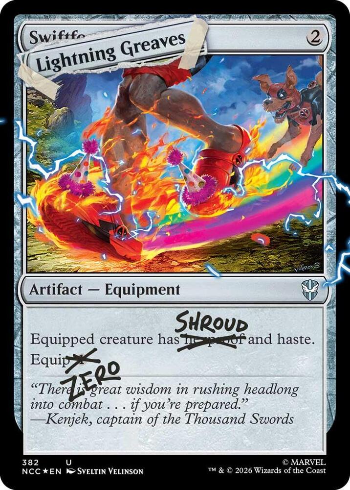 Lightning Greaves 382 Pool Party Foil 382 (Secret Lair Drop Series)  - Foil | Good Games Adelaide SA