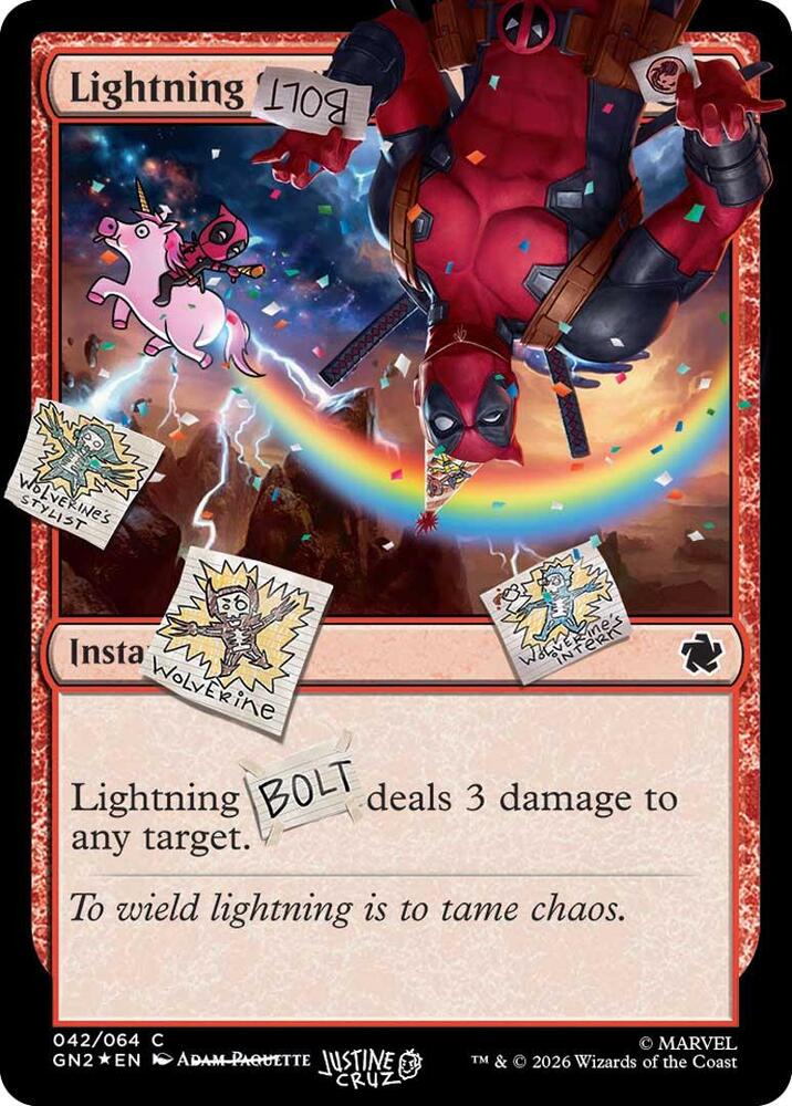 Lightning Bolt 042 Pool Party Foil 42 (Secret Lair Drop Series)  - Foil | Good Games Adelaide SA