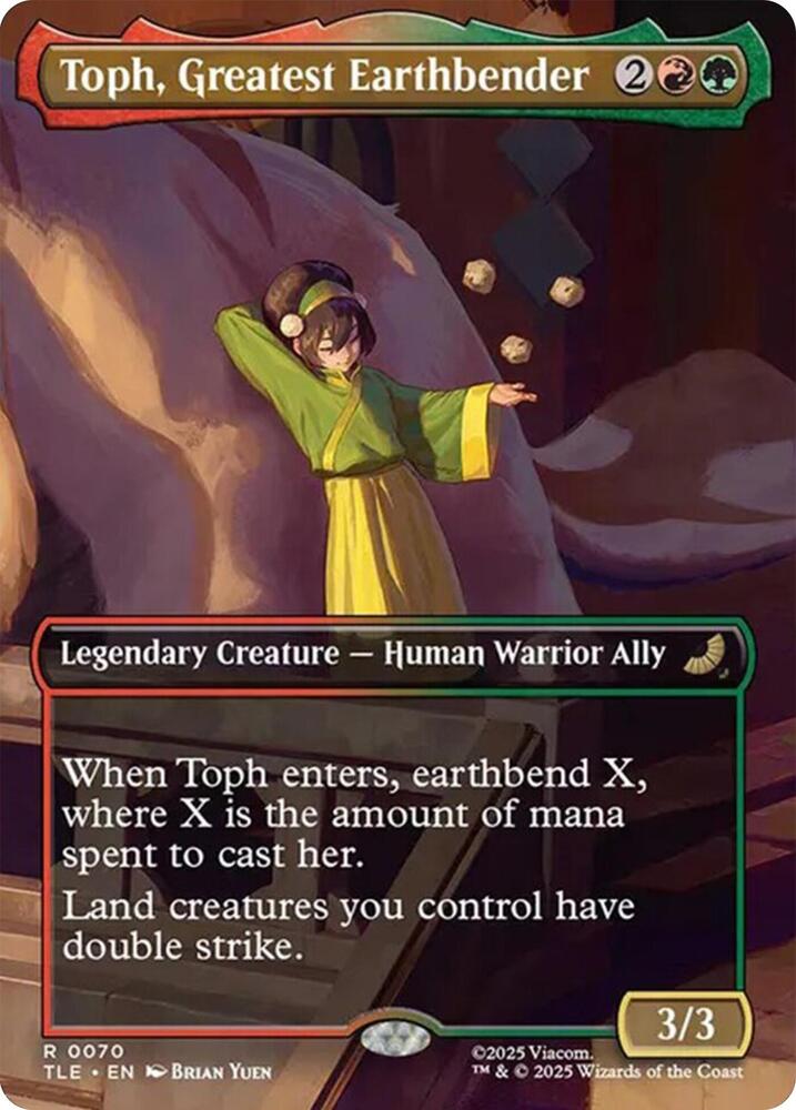Toph Greatest Earthbender Borderless (Dupe) 70 (Avatar: The Last Airbender: Eternal-Legal)  | Good Games Adelaide SA