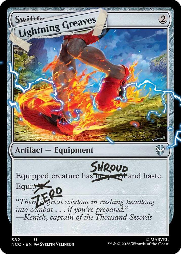 Lightning Greaves 382 382 (Secret Lair Drop Series)  | Good Games Adelaide SA