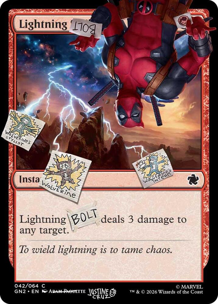 Lightning Bolt 042 42 (Secret Lair Drop Series)  | Good Games Adelaide SA