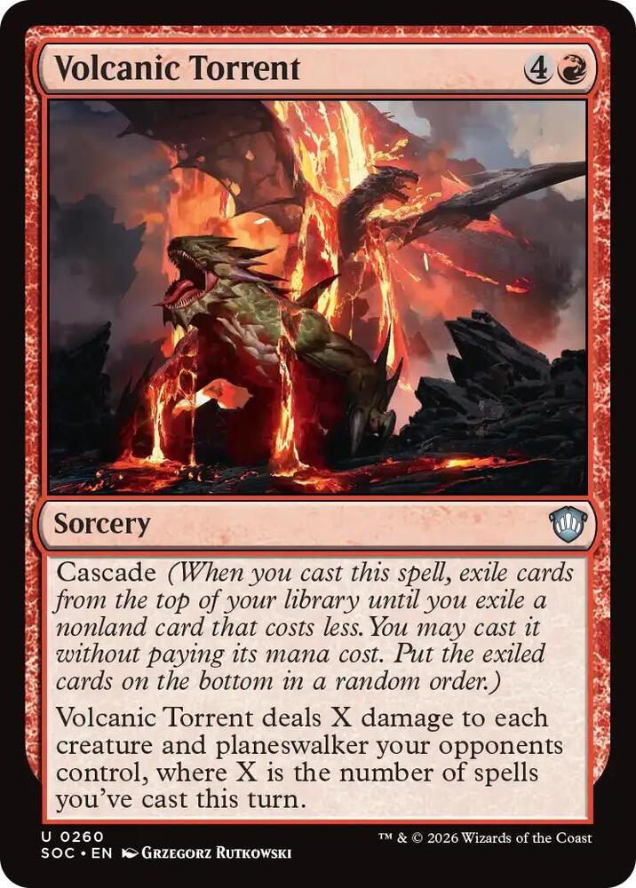 Volcanic Torrent 260 (Commander: Secrets of Strixhaven)  | Good Games Adelaide SA