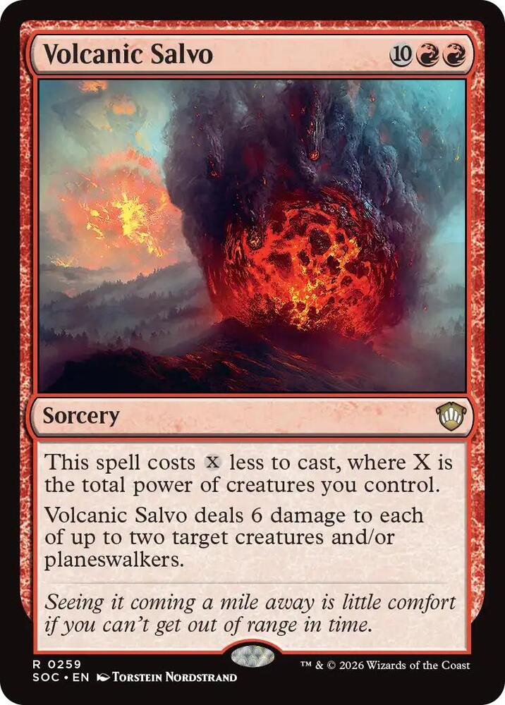 Volcanic Salvo 259 (Commander: Secrets of Strixhaven)  | Good Games Adelaide SA