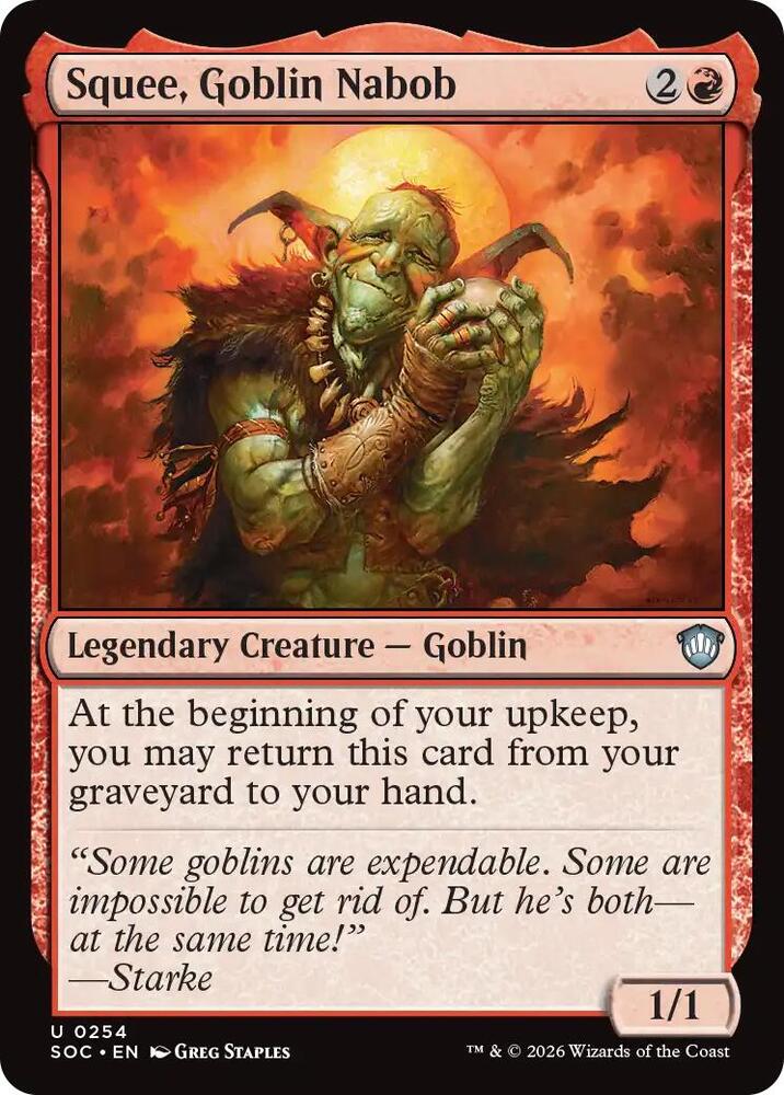 Squee, Goblin Nabob 254 (Commander: Secrets of Strixhaven)  | Good Games Adelaide SA
