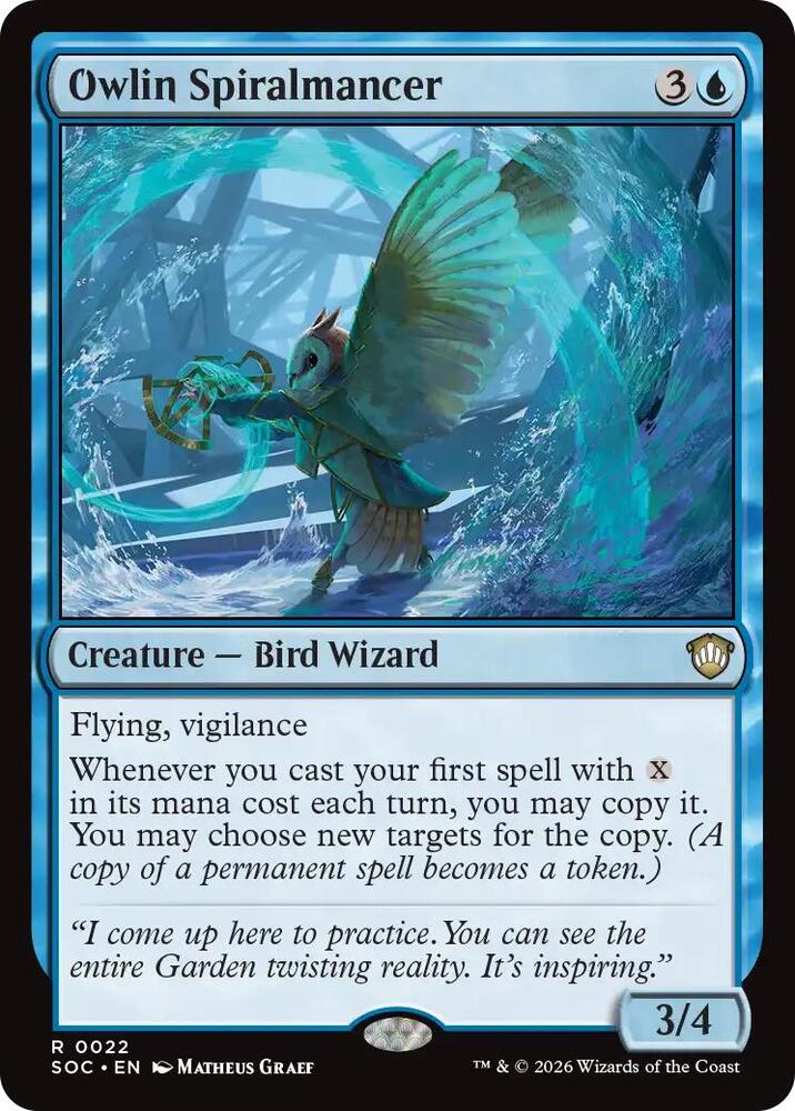 Owlin Spiralmancer 22 (Commander: Secrets of Strixhaven)  | Good Games Adelaide SA
