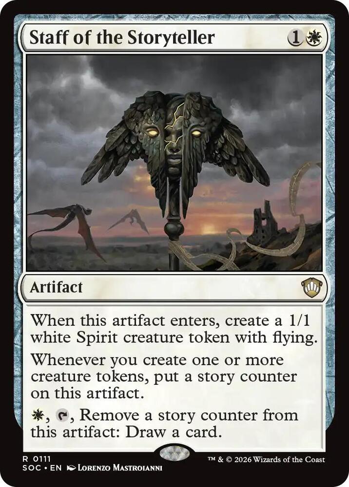 Staff of the Storyteller 111 (Commander: Secrets of Strixhaven)  | Good Games Adelaide SA