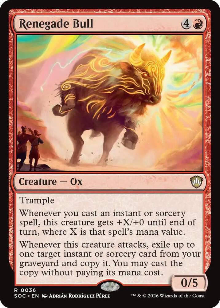 Renegade Bull 36 (Commander: Secrets of Strixhaven)  | Good Games Adelaide SA