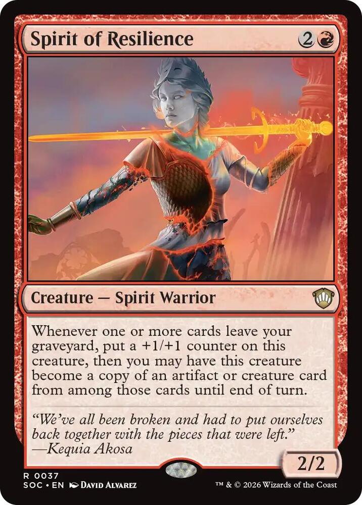 Spirit of Resilience 37 (Commander: Secrets of Strixhaven)  | Good Games Adelaide SA
